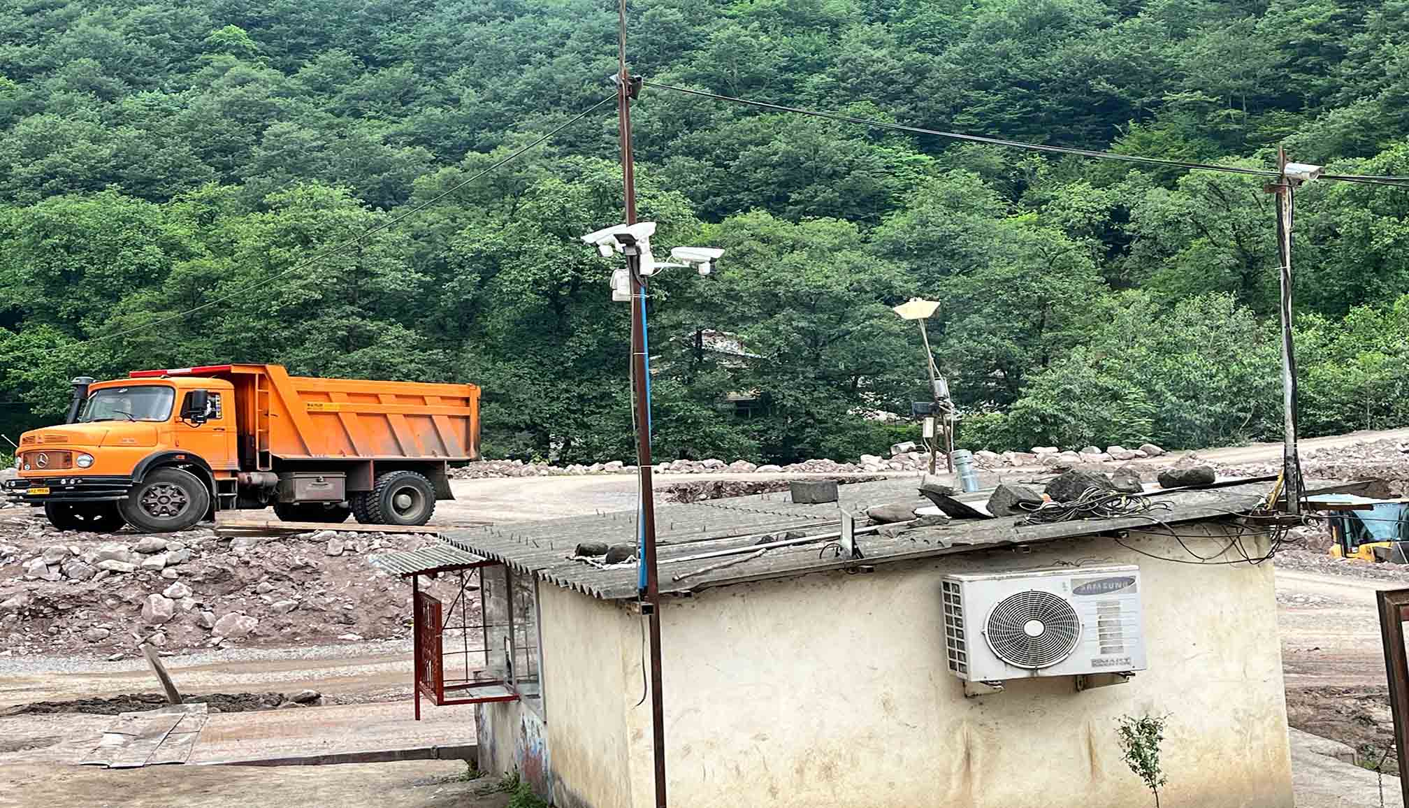 اجرای زیرساخت در کارخانه آسفالت تالش